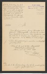 k.k. naturhistorisches Hofmuseum, Intendanzakten 1885-1896 (Hauer), Aktenzahl Z.442.a/1890, Seite 1